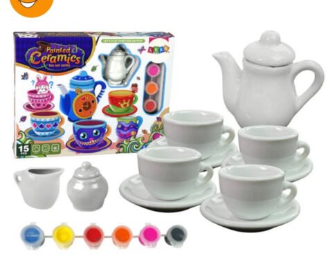 Ceramics Painted Tea Set-64
