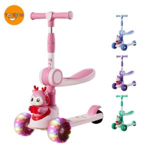 2 in 1 Deer Manual Scooty and Cycle with Light-90