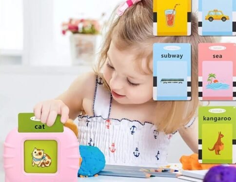 Education English Talking Flash Cards Learning Machine With Sound For Kids