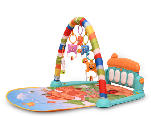 Baby Play Gym Piano Fitness Rack 3 in 1 Music Infant Activity Play Mat