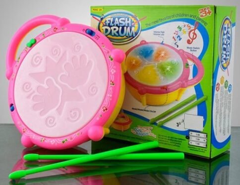 Musical Light Sound Flash Drum with Sticks