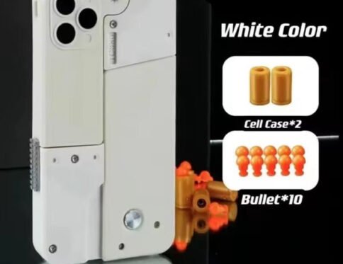 Foldable iPhone Shape Bullet Gun Toy