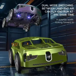 2in1 Remote Control Mini Drone Car With Lights