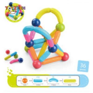 36 Pieces DIY 3D Model Magnetic Stick and Ball Construction Set-219